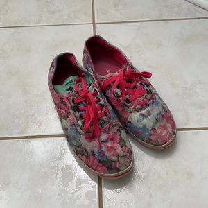 Pink Floral Vans
